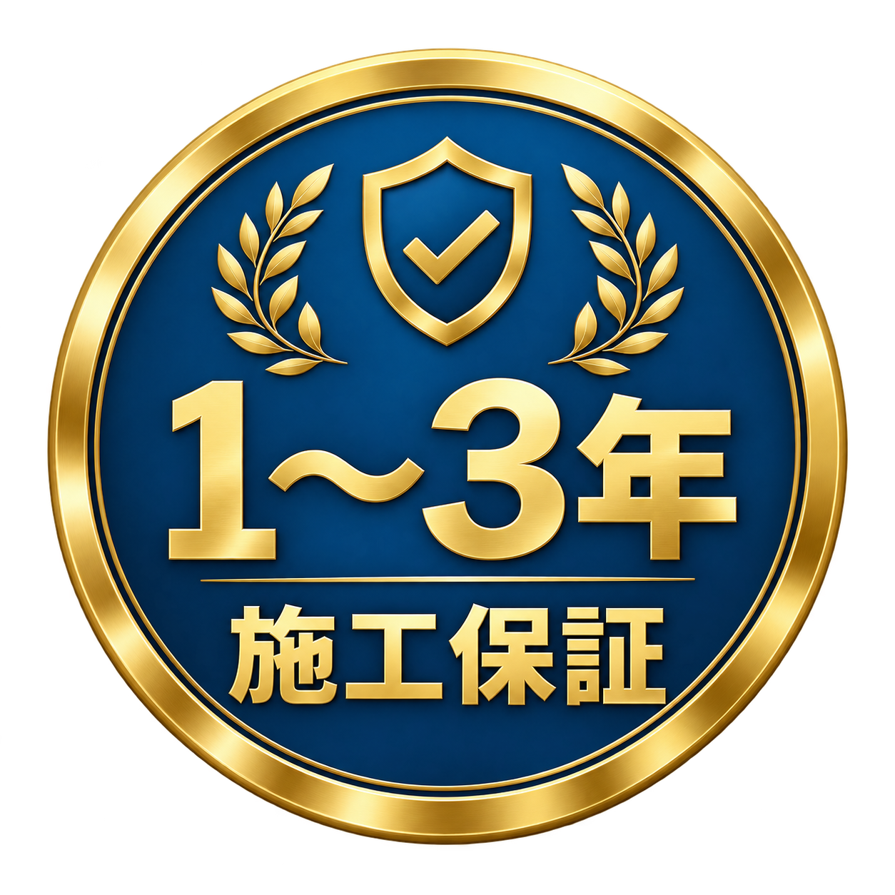 1〜3年施工保証