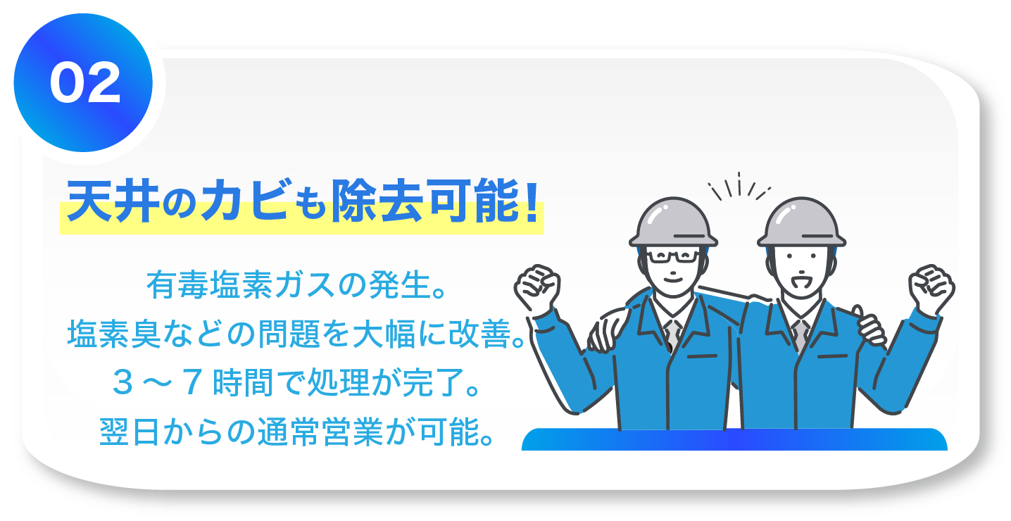 塩素臭などの問題を大幅に改善