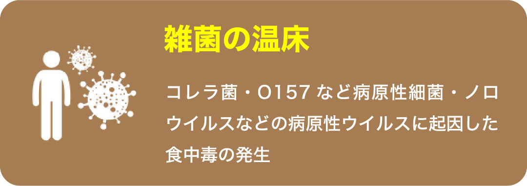 雑菌の温床